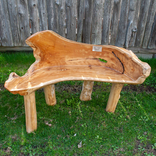 Reclaimed Teak Root Bench