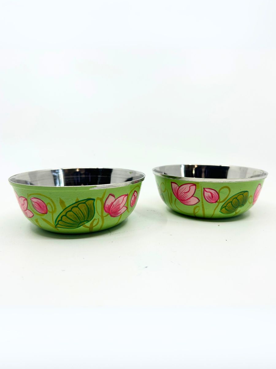 Hand Painted Stainless Steel Bowl (Small)