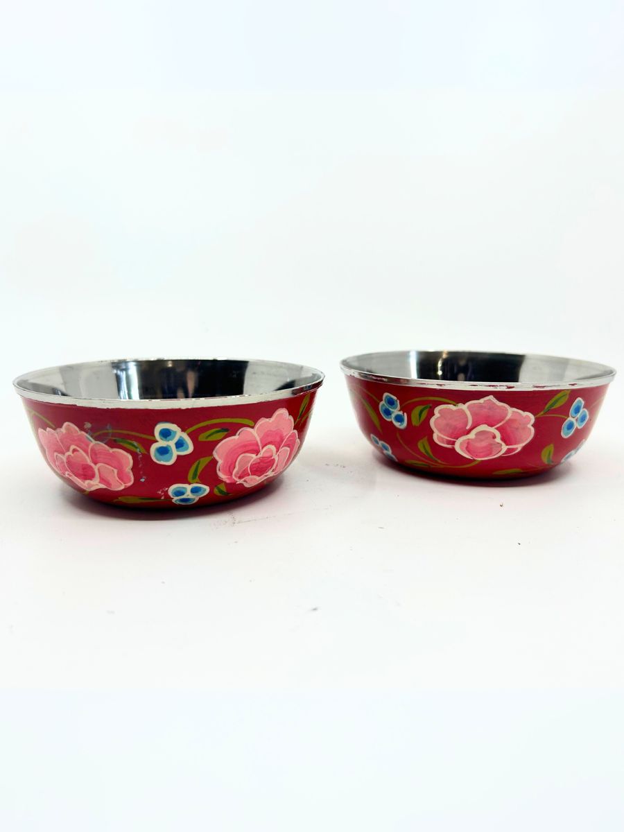 Hand Painted Stainless Steel Bowl (Small)