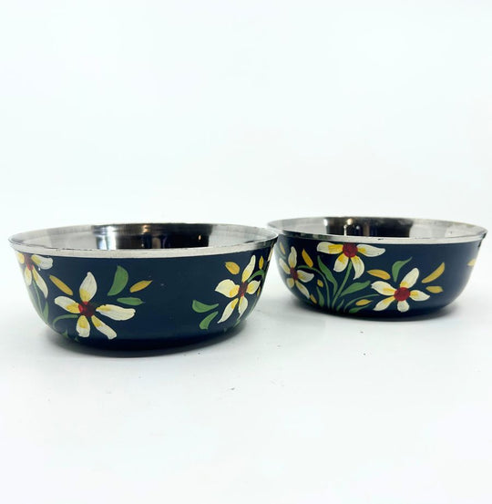 Hand Painted Stainless Steel Bowl (Large)