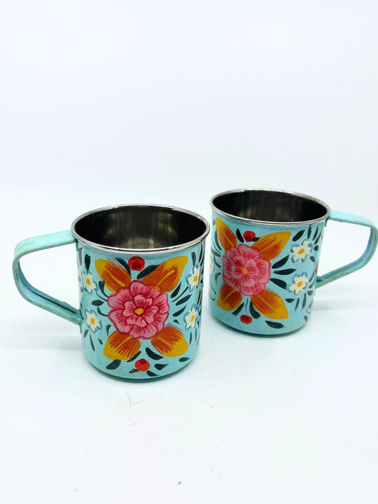 Hand Painted Stainless Steel Mug