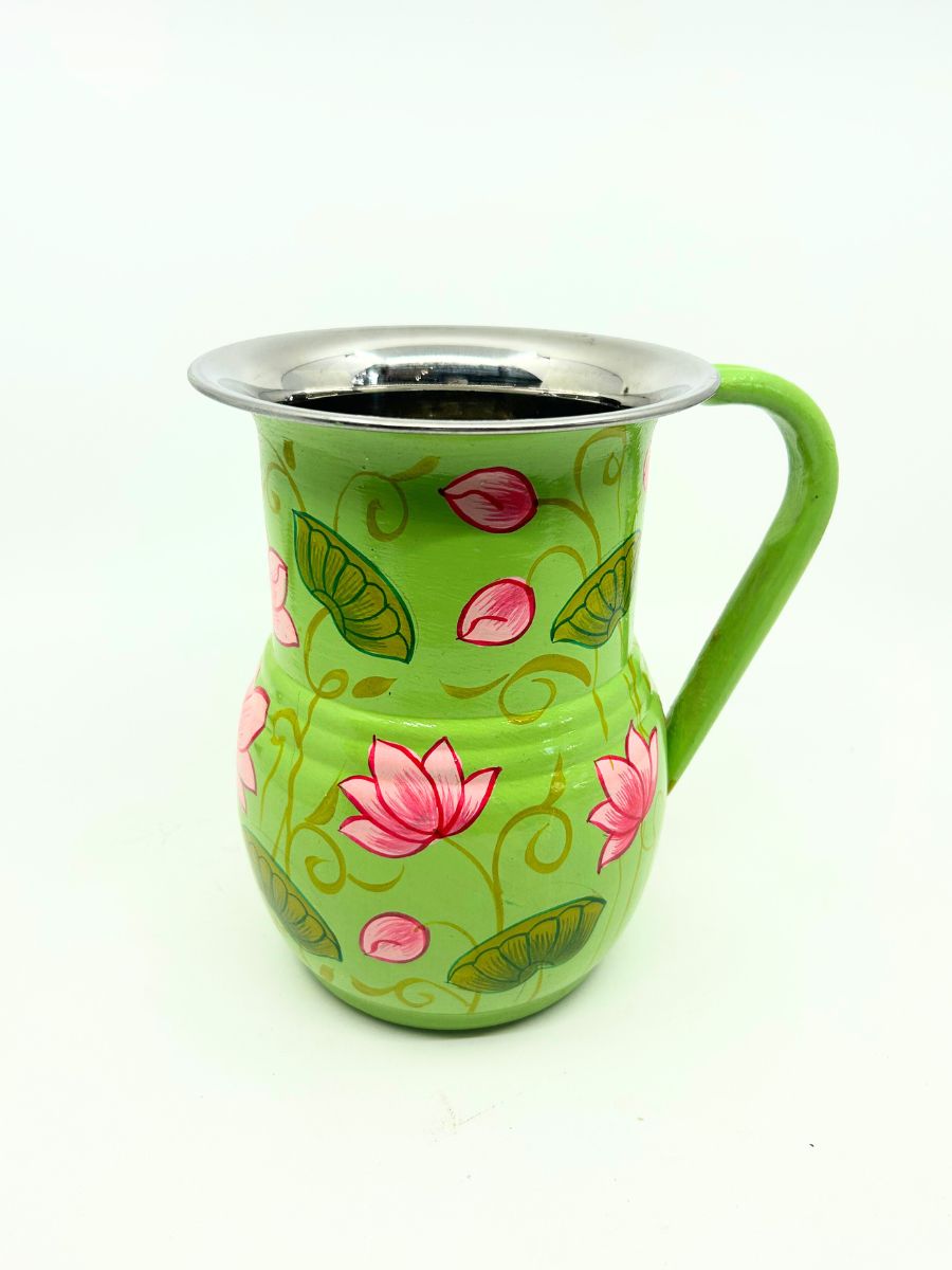 Hand Painted Stainless Steel Pitcher