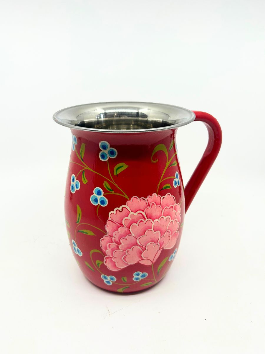 Hand Painted Stainless Steel Pitcher