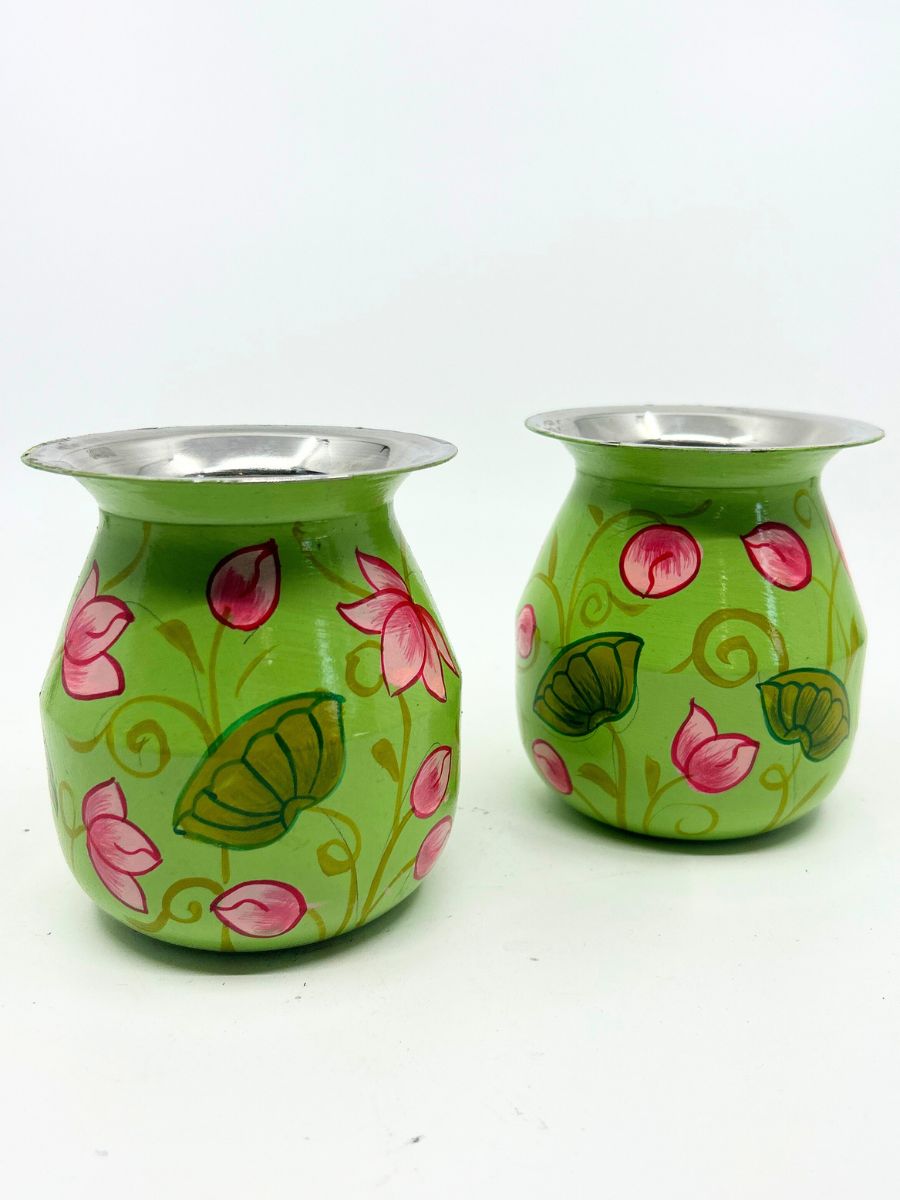 Hand Painted Stainless Steel Mini Water Pot