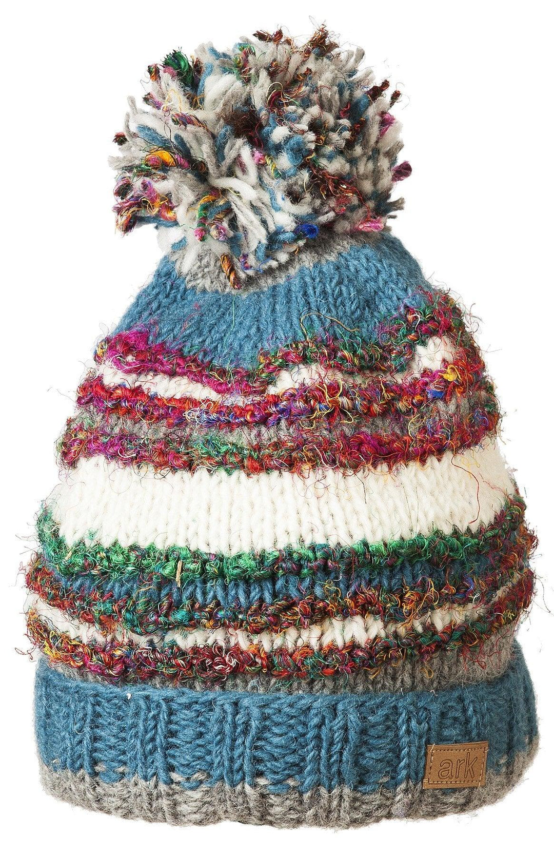 Swool Stripe Pompom Hat