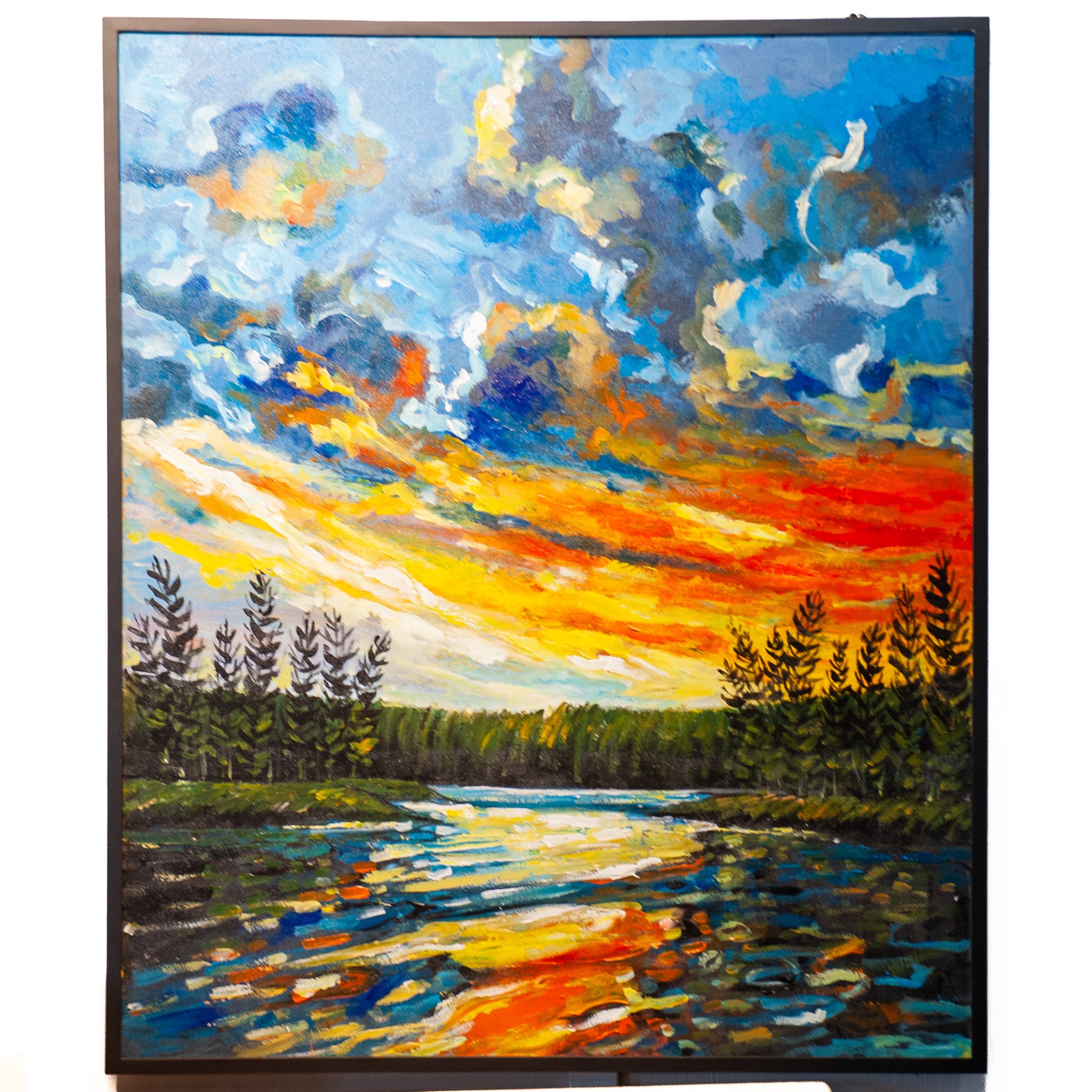 Forest Sunset Painting One World Bazaar