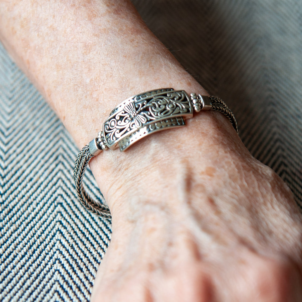 Balinese Dragonfly Sterling Silver Bracelet