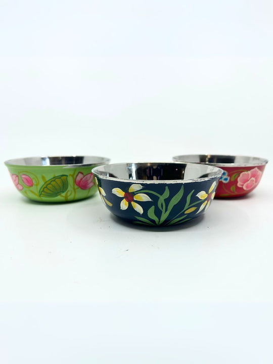 Hand Painted Stainless Steel Bowl (Small)