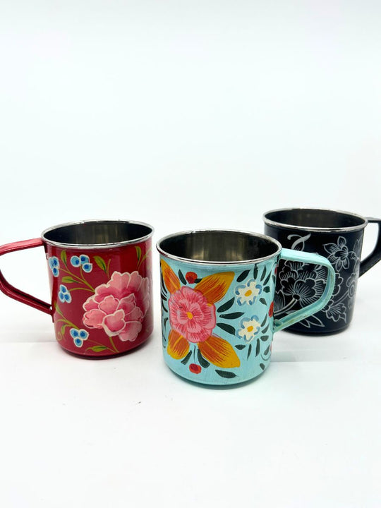 Hand Painted Stainless Steel Mug