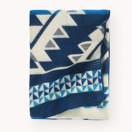 Southwest Blanket - Throw - Diamond Navy Teal