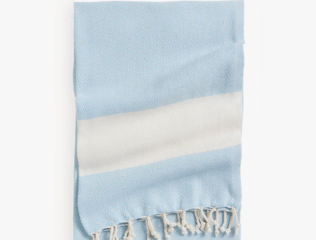 Turkish Hand Towel - Diamond - Iceberg