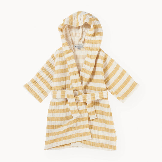 Striped Crinkle Kids Robe