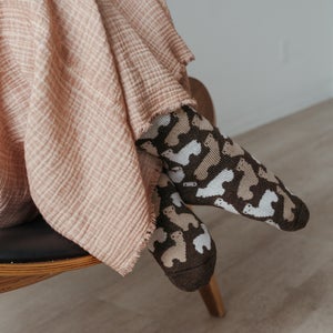 Alpaca Socks- Herd Chocolate