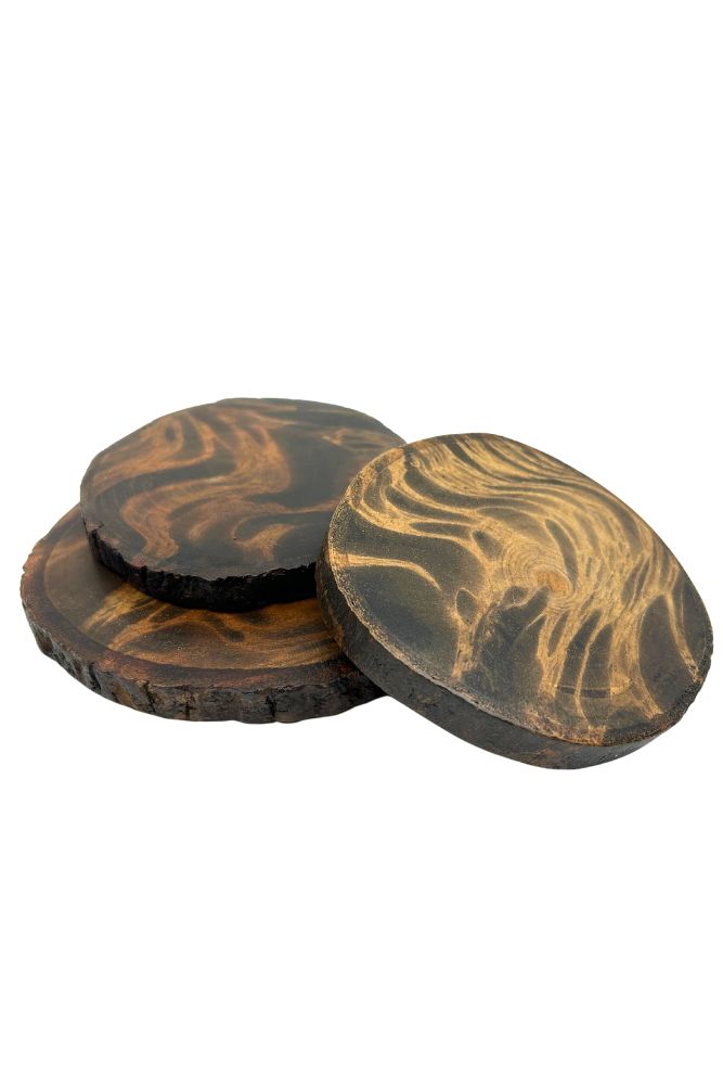 Mango Wood Coasters - Set of 4 (Old Wood)