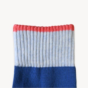 Block Pima Cotton Sock- Freshwater