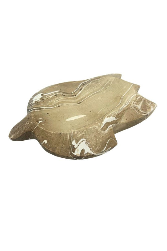 Mango Wood Turtle Dish - 9" (Latte)