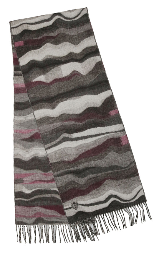 Graphic Waves Woven Cashmink® Scarf