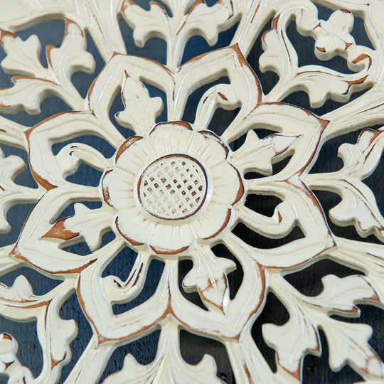 Bali Carved Flower Panel