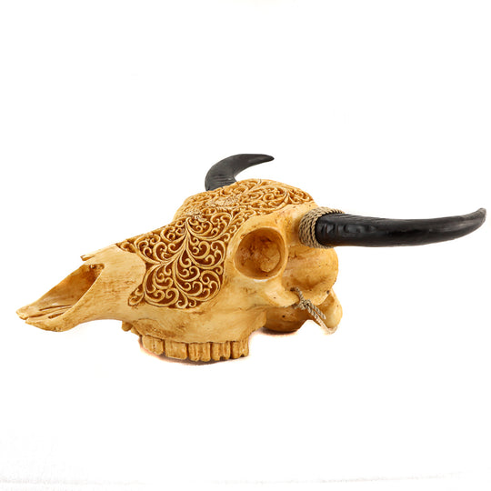 Ornate Resin Skull - Large