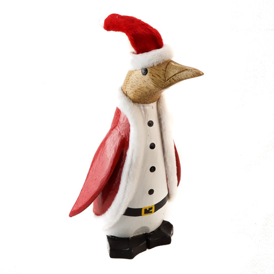 Bamboo Root Santa Penguin