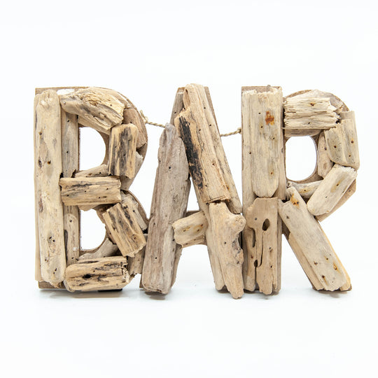 Driftwood "Bar" Sign