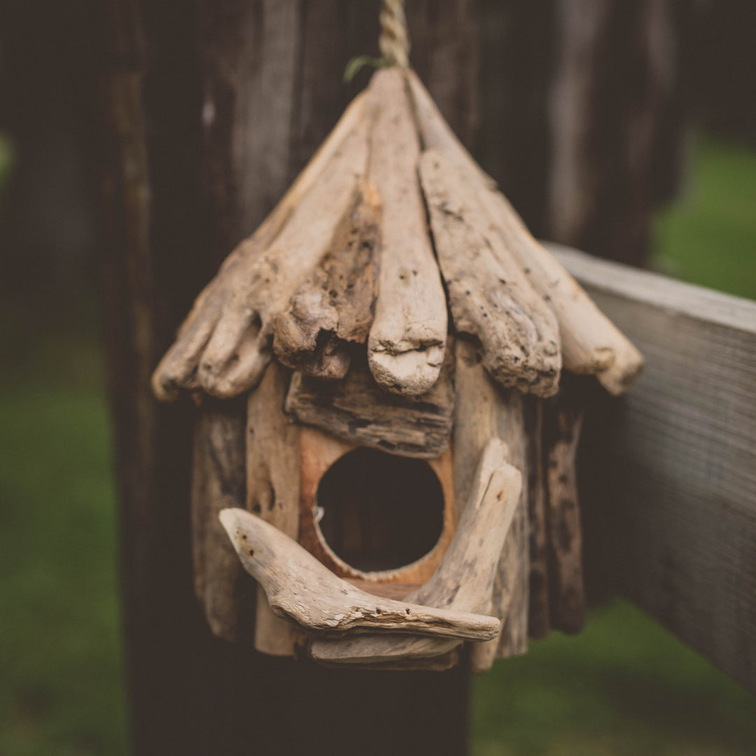 Driftwood Single Birdhouse