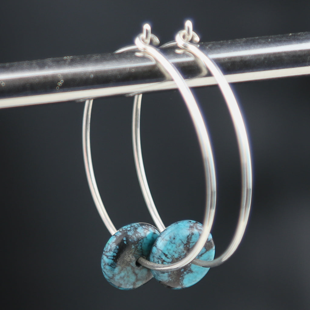 Anneau d'Argent avec Turquoise
Boucle d'oreille