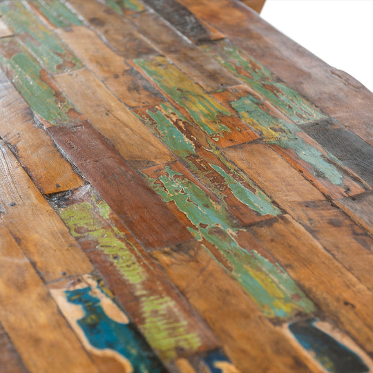 Reclaimed Wood and Teak Dining Table