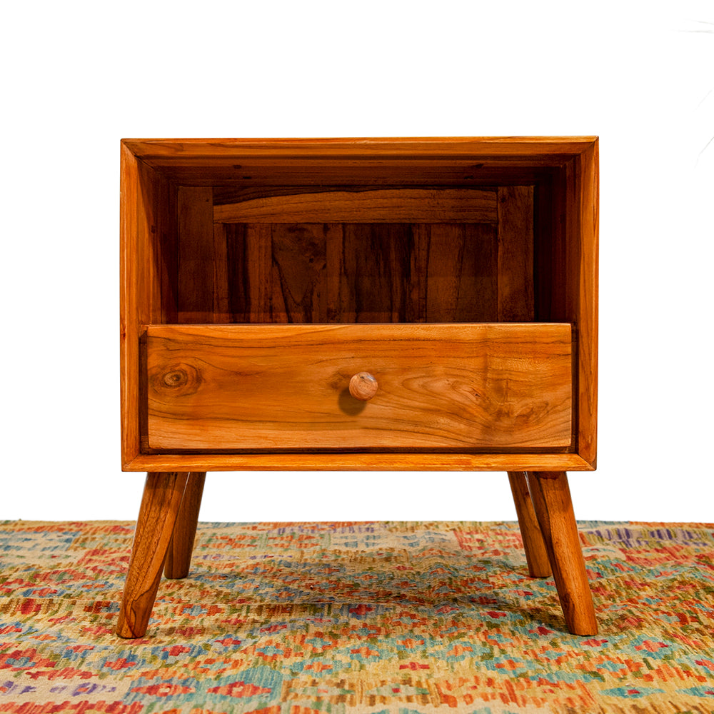 Teak 'Radio' Night Stand