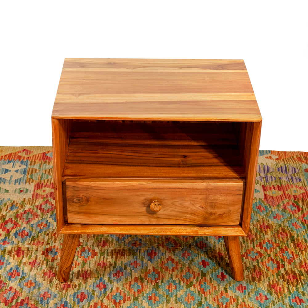 Teak 'Radio' Night Stand