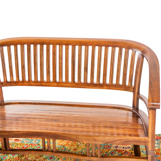 Lenong Teak Bench - Natural Finish