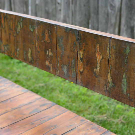 Photo of Long Recycled Wood Bench 