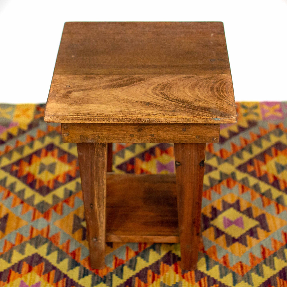 Photo of Reclaimed Teak Rustic Side Table