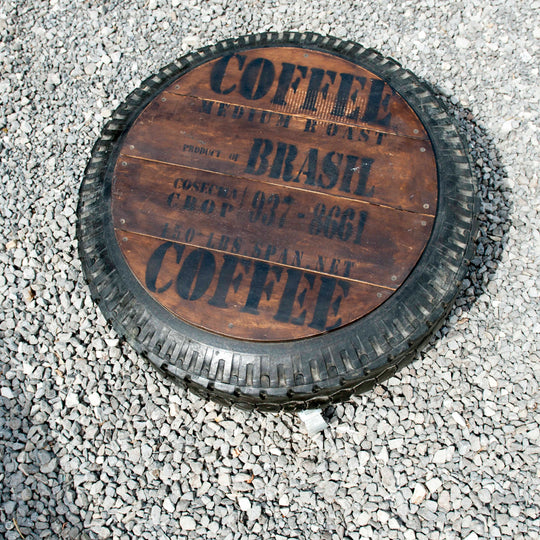 Recycled Tire Coffee Table