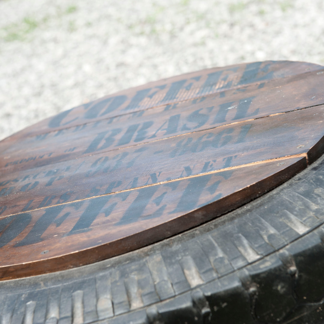 Recycled Tire Coffee Table