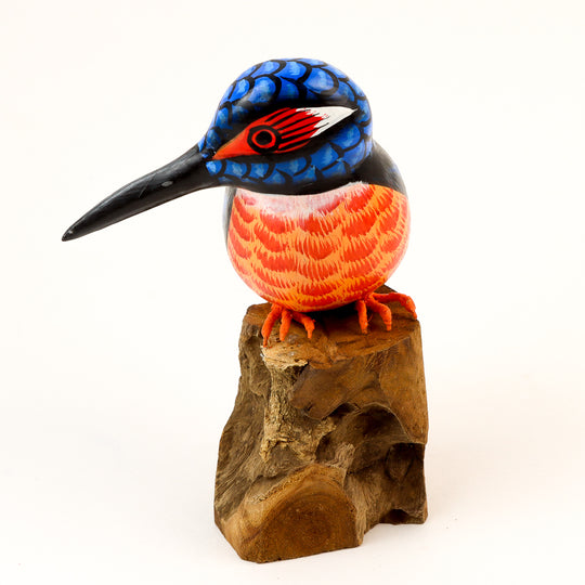 King Fisher on Wood