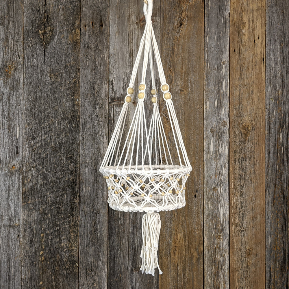 Macrame Hanging Plant Holders - Single