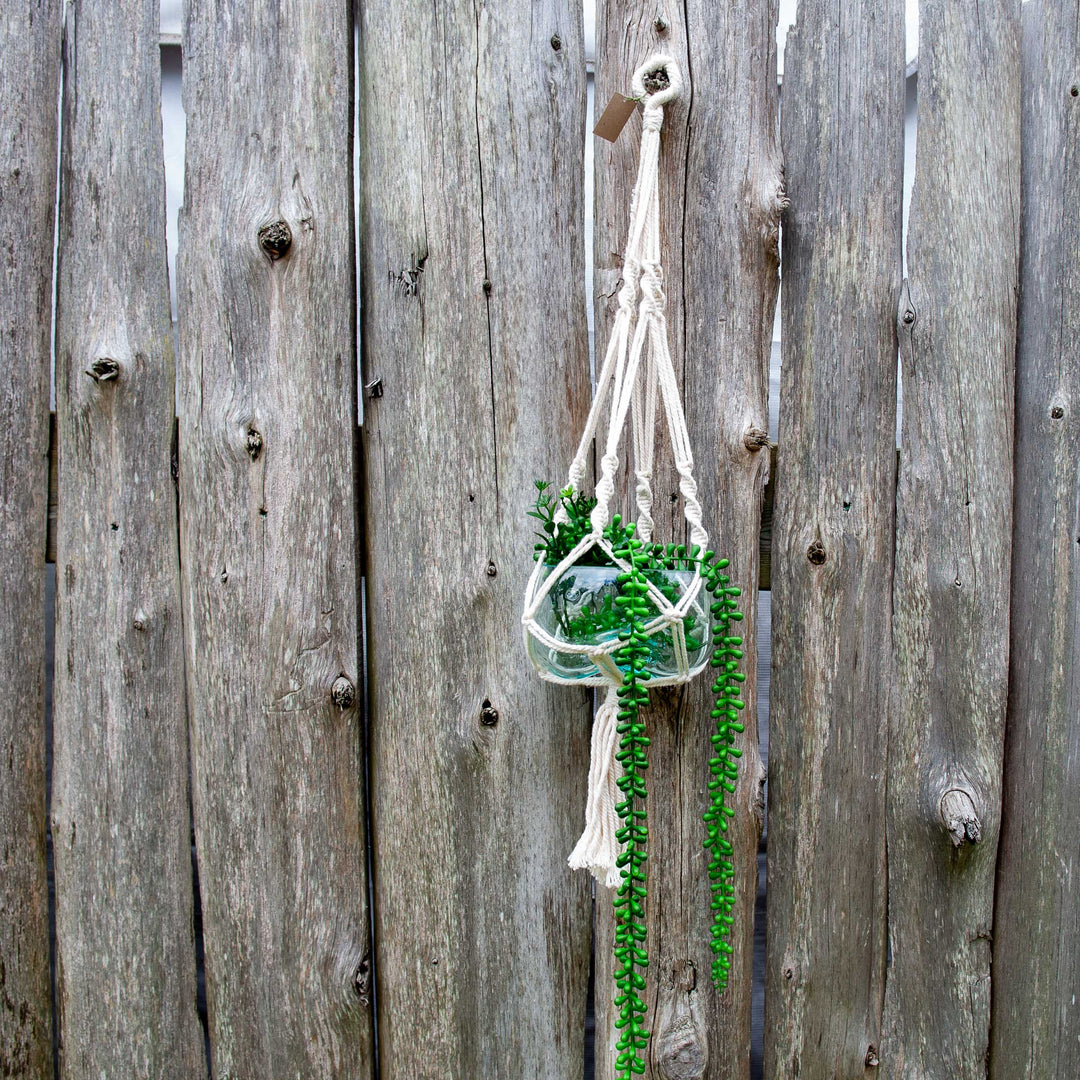 Macrame Hanging Plant Holders - Small