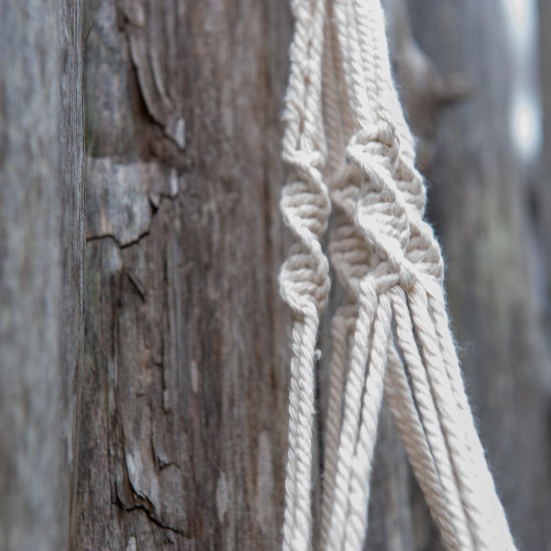 Porte-plantes suspendus en macramé - Petit