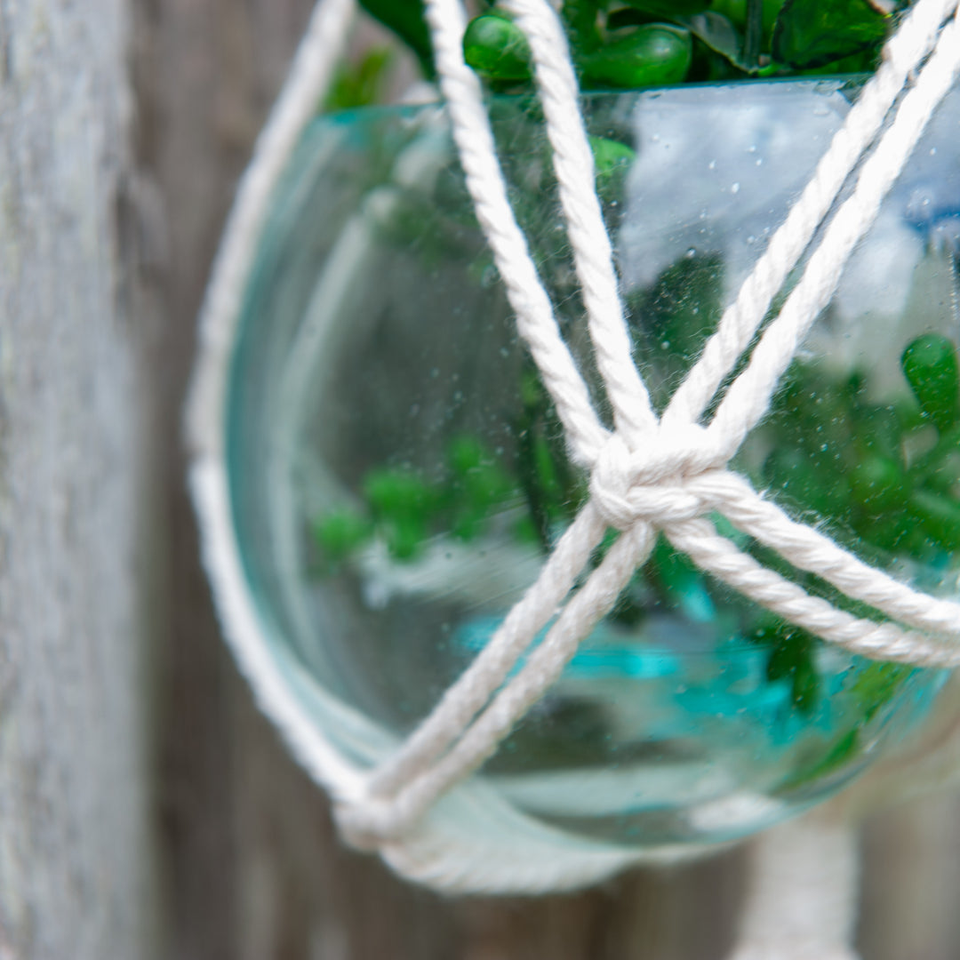 Porte-plantes suspendus en macramé - Petit