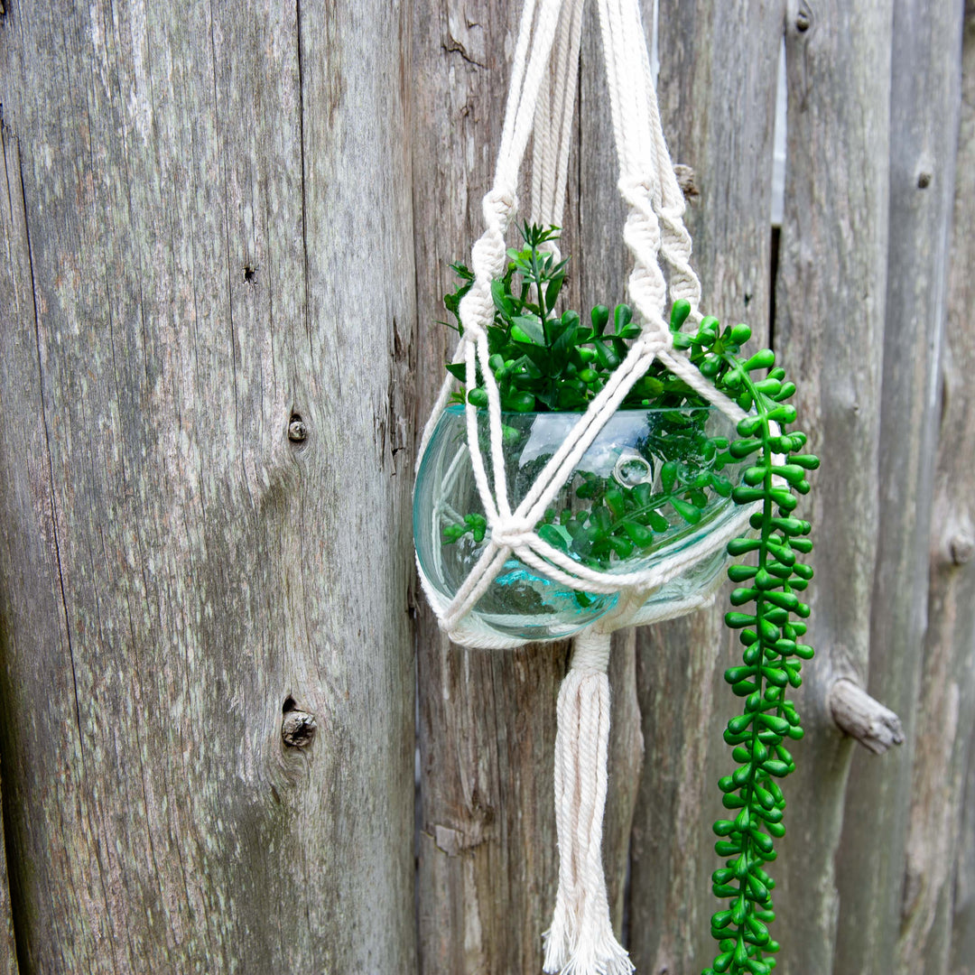 Macrame Hanging Plant Holders - Small