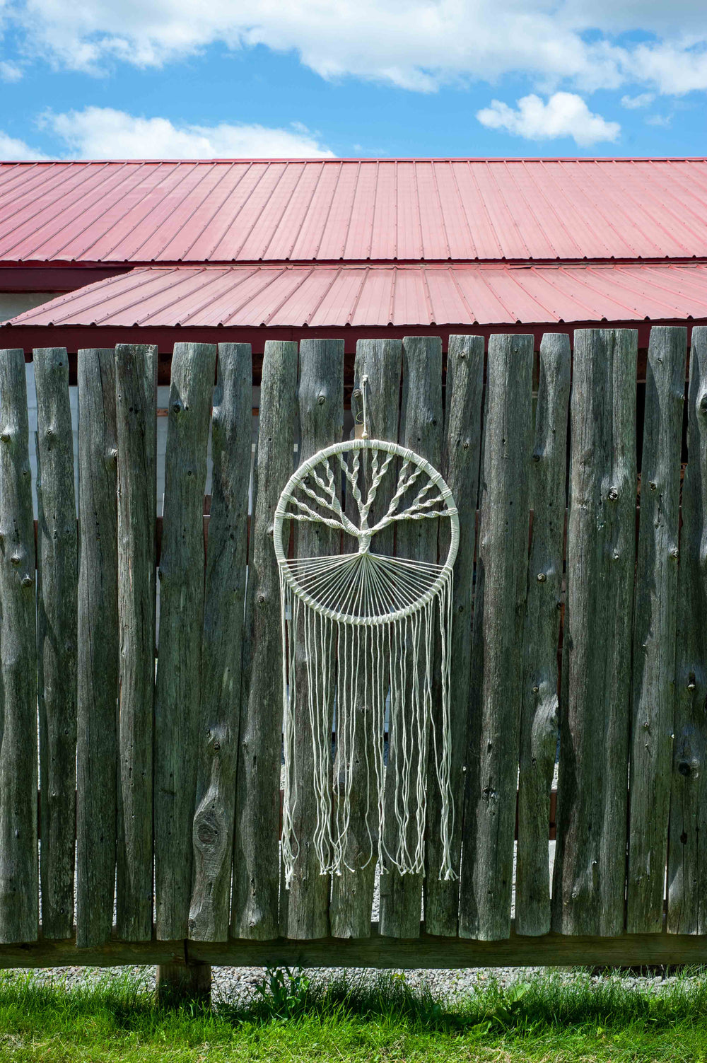 Macrame Dreamcatcher Wall Hanging - Tree of Life