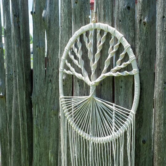 Macrame Dreamcatcher Wall Hanging - Tree of Life