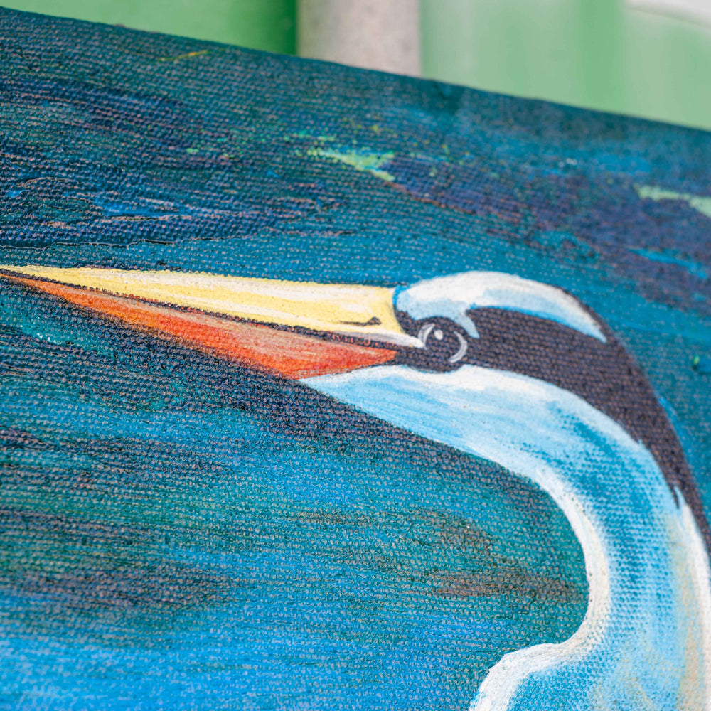 Heron by the Sea - Painting