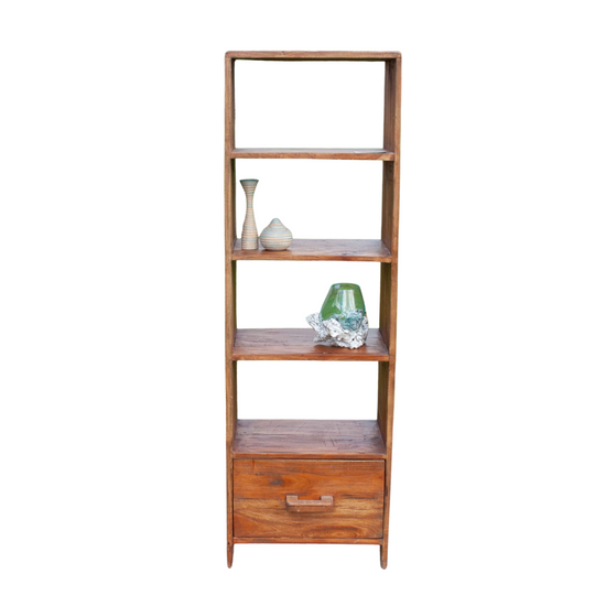 Balinese Rustic Reclaimed Wood Bookshelf