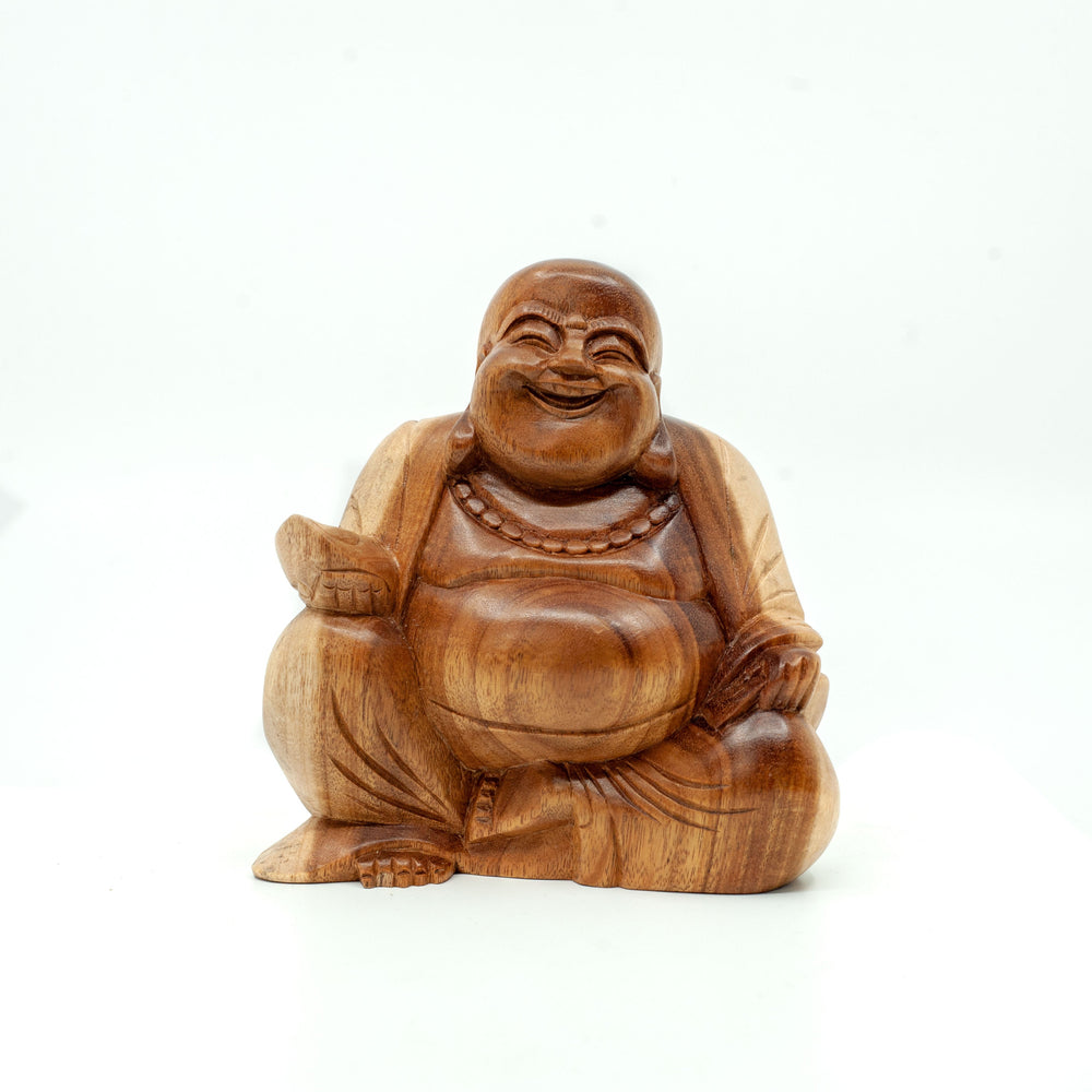 Photo of Happy Wooden Buddha