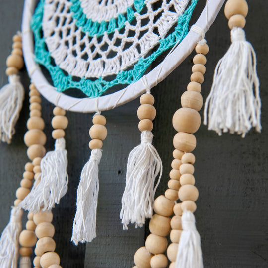 Macrame Dreamcatcher Wall Hanging - Medium