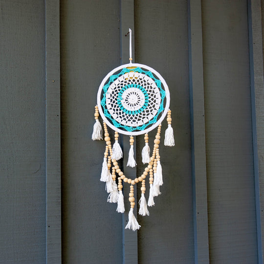 Macrame Dreamcatcher Wall Hanging - Medium