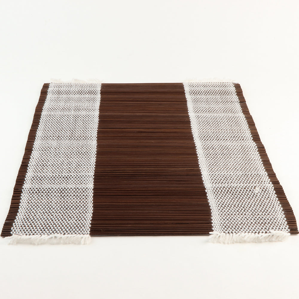 Bamboo Placemat - Set of 6 -  White