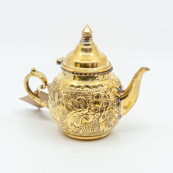 Arabic Antique Brass Teapot - Hope Chest Thrift Store